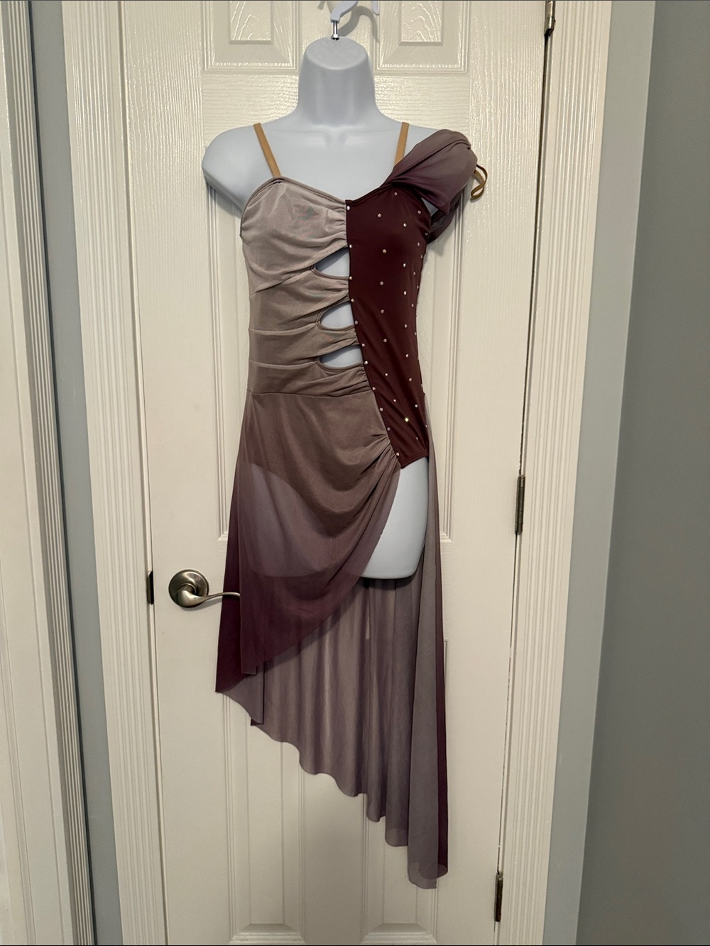 Asymmetrical Cutout women’s Dance costume